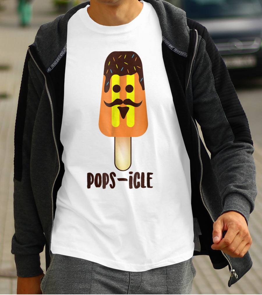 Dad Day Pops-icle Ice Pop Dy Papa54 T-Shirt