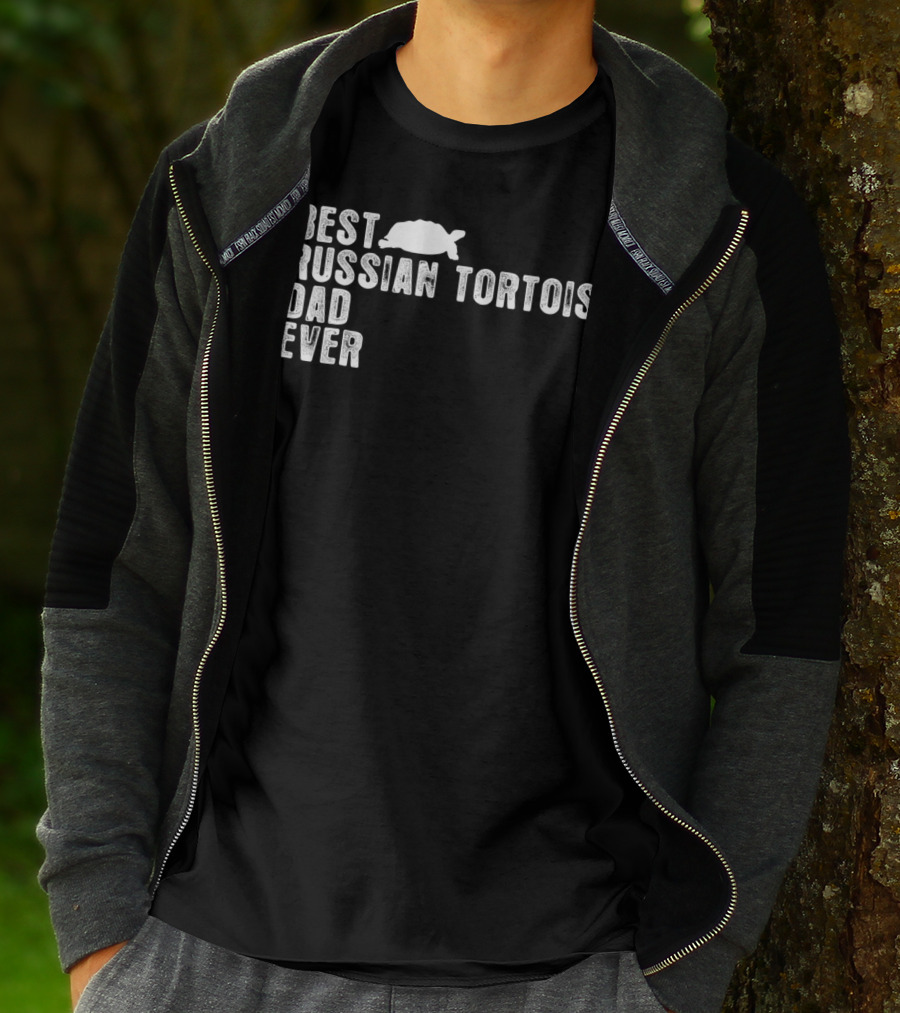 BEST RUSSIAN TORTOISE DAD EVER Iconic Pet Lover Statement With Tortoise T-Shirt
