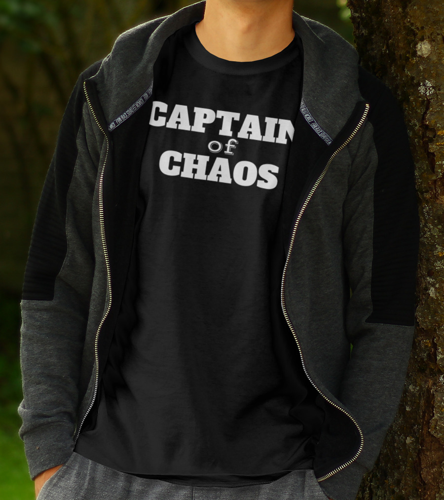 Captain Of Chaos Funny Dad Teacher96 Men T-Shirt