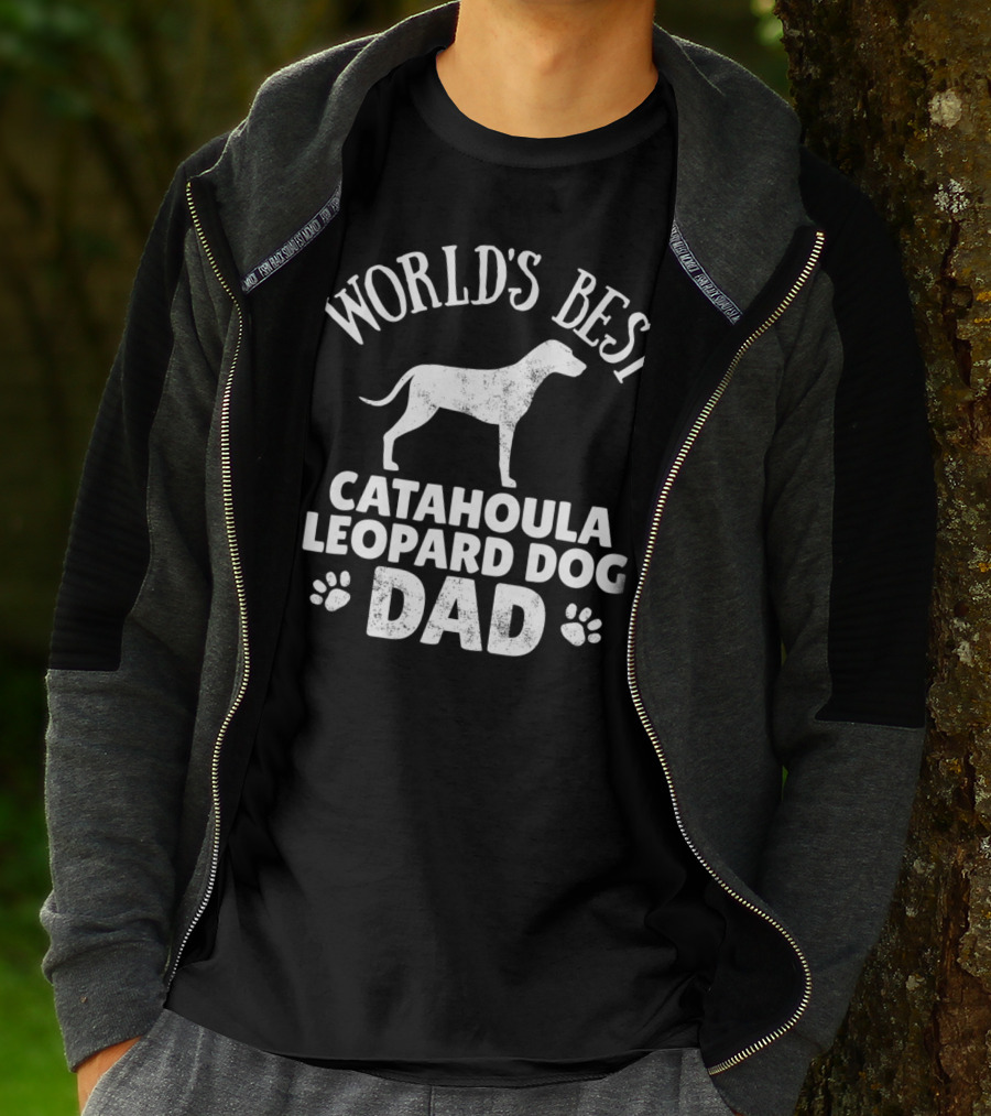 World's Best Catahoula Leopard Dog Dad T-Shirt
