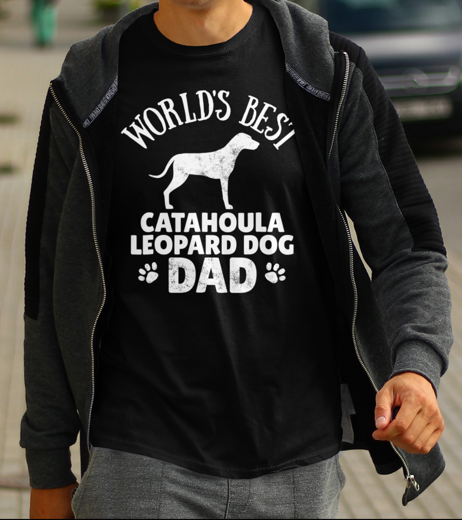 World's Best Catahoula Leopard Dog Dad T-Shirt