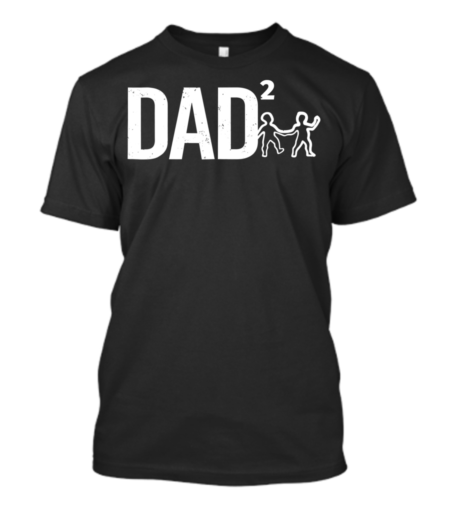 Dad Squared Funny Father Of Two With Child T-Shirt