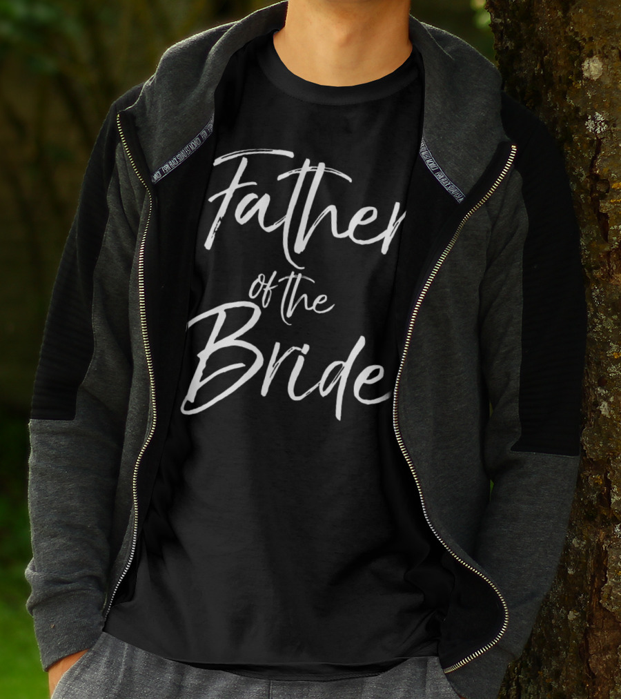 Father Of The Bride Cute Gold Bridal Dad For Men94 T-Shirt