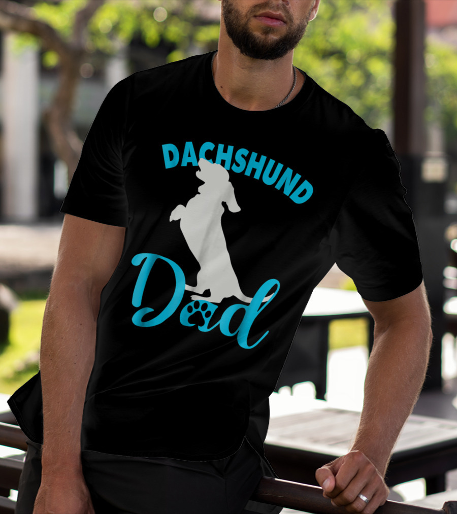 Dachshund Dad Paw Prints T-Shirt