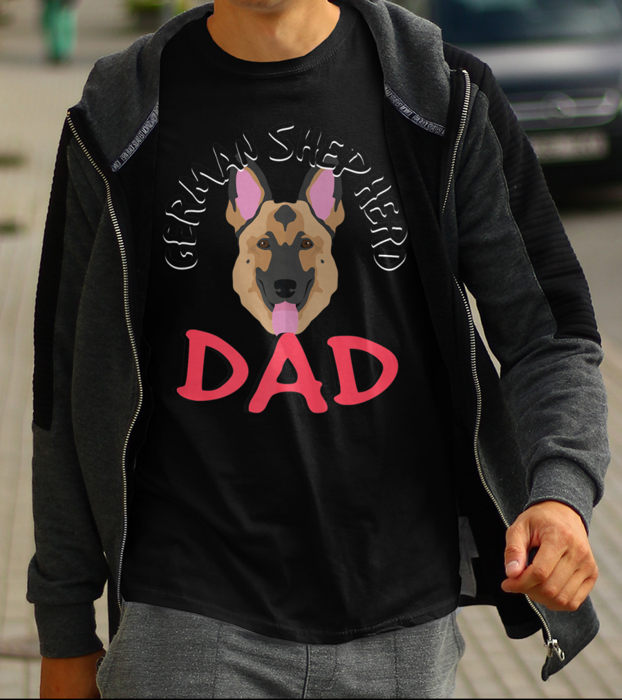 German Shepherd Dad Dog Lover Owner T-Shirt