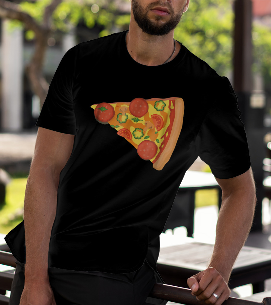 Dad Son Pizza Piece Funny Matching Family 73 Pepperoni Slice T-Shirt