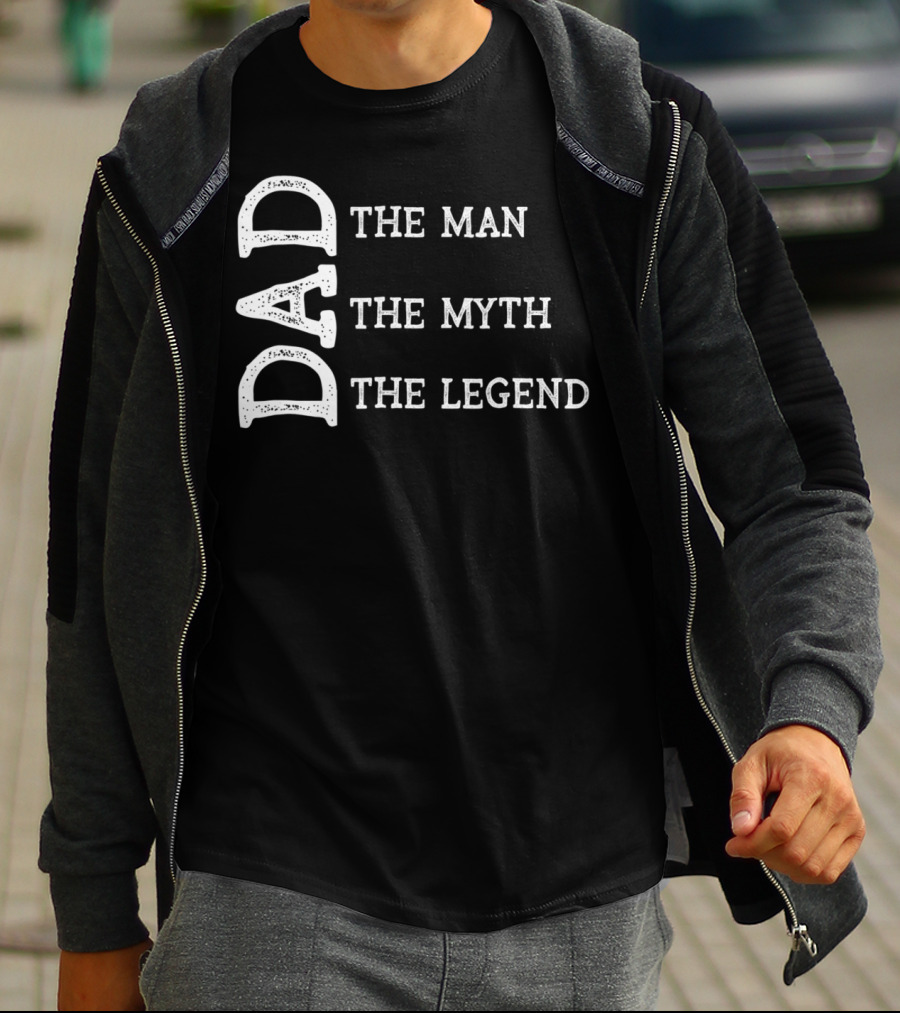 Dad The Man The Myth The Legend Mens 90s T-Shirt