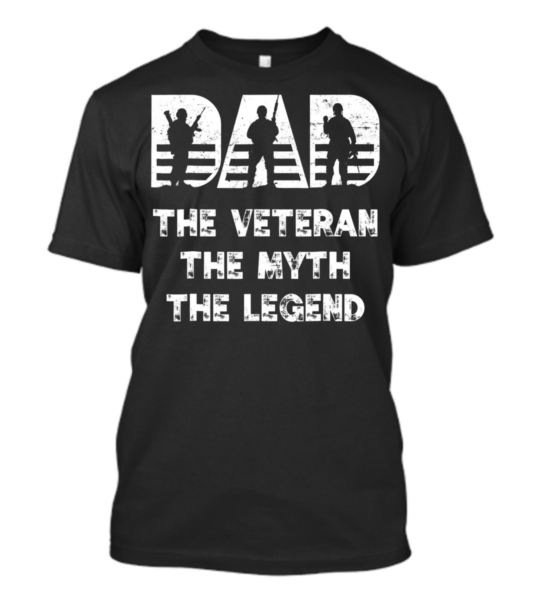 Dad Veteran Myth Legend Perfect For Veteran Dad 55 T-Shirt
