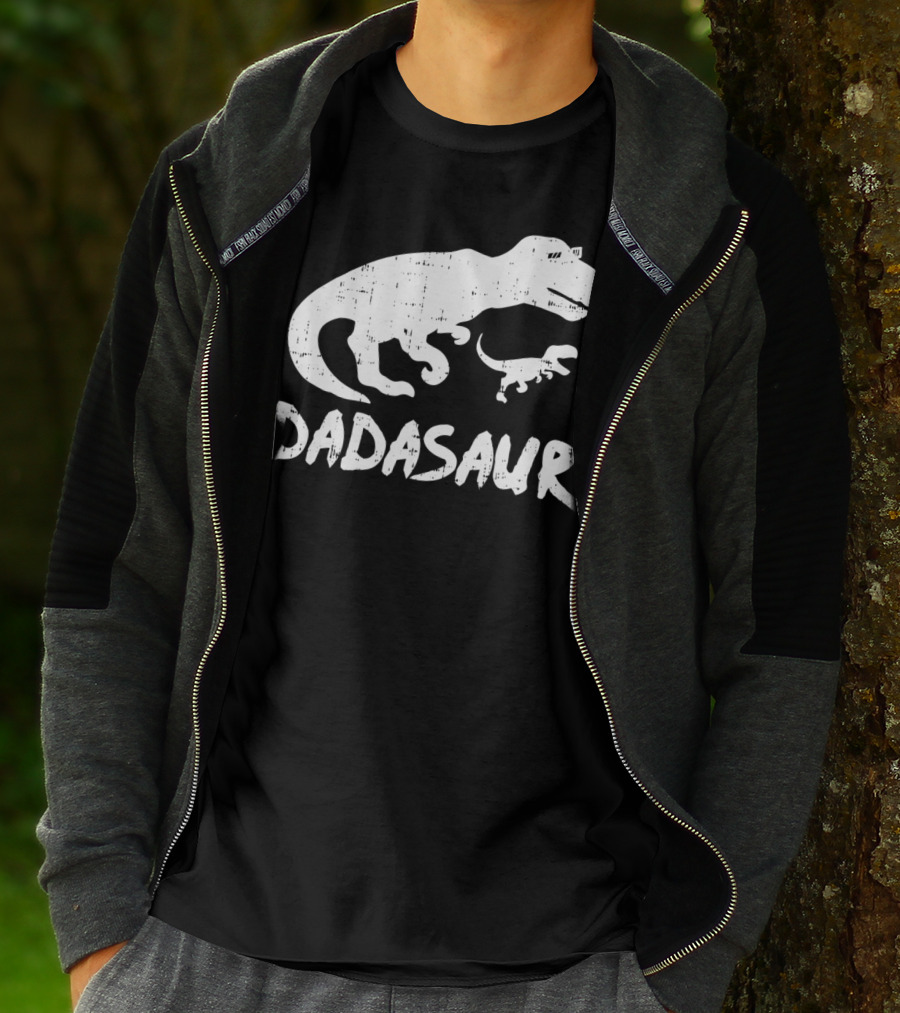 Dadasaur Funny TRex Dinosaur Dad Dadasaurus T-Shirt