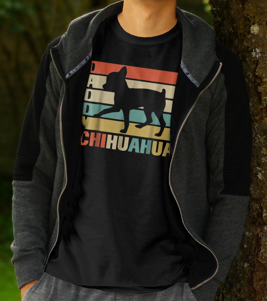 Daddy Chihuahua Vintage Love Dog80 Retro T-Shirt