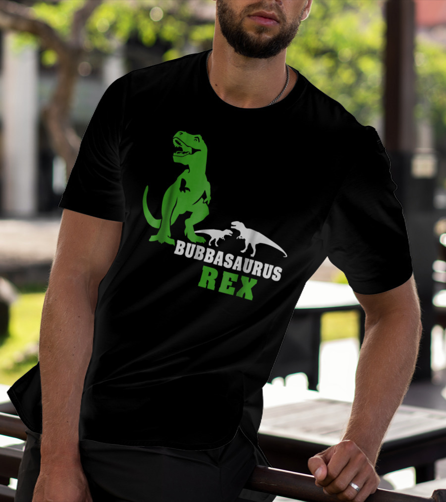 Bubbasaurus Rex Dinosaur Dad Men's T-Shirt