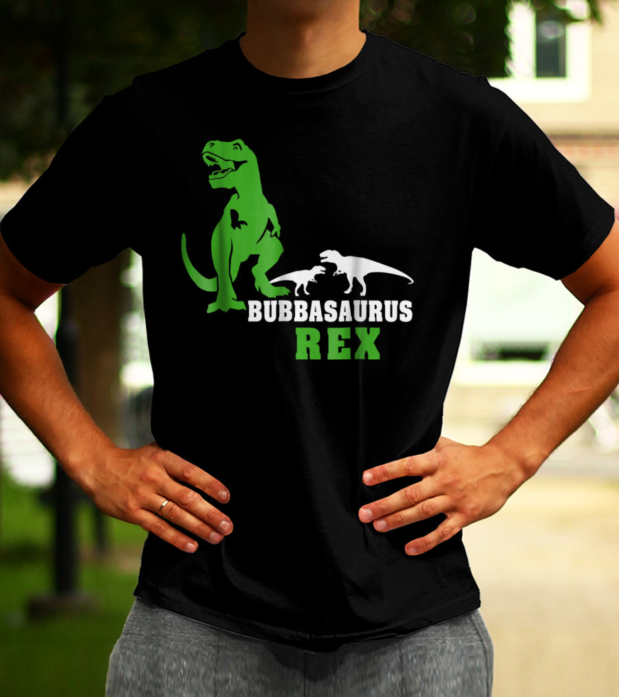 Bubbasaurus Rex Dinosaur Dad Men's T-Shirt