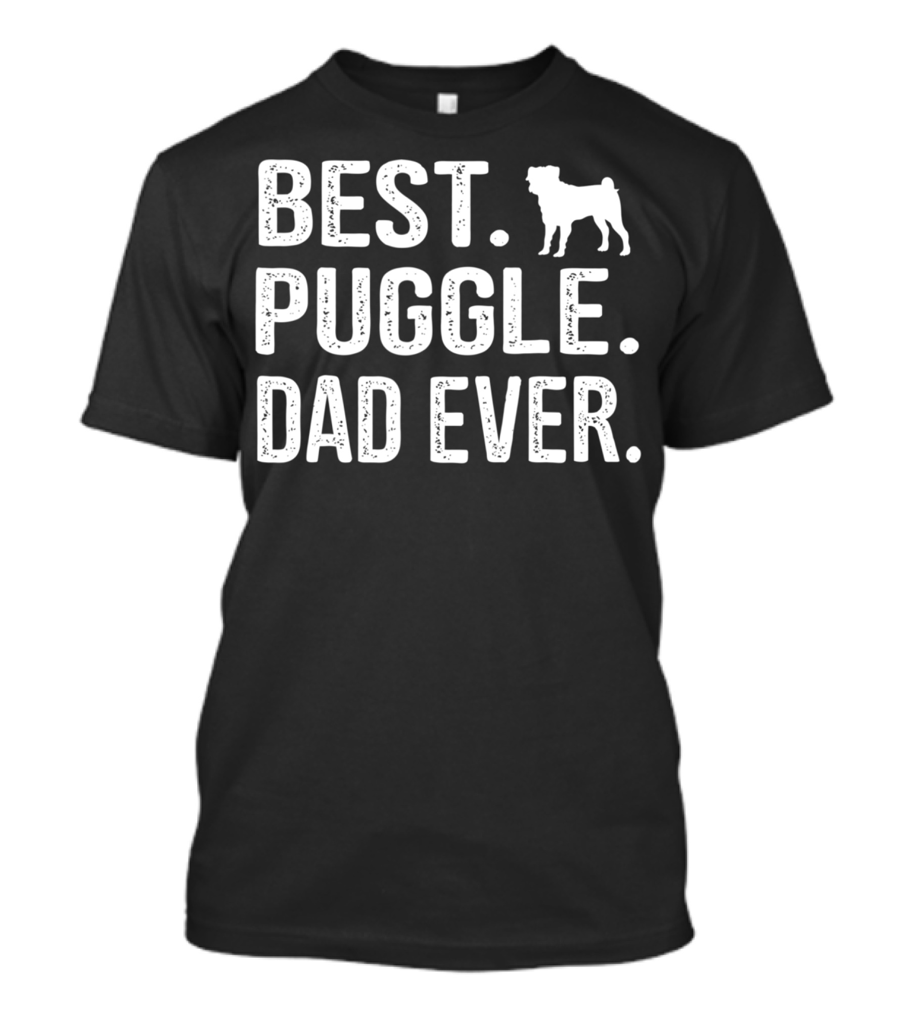 Best Puggle Dad Ever With Dog T-Shirt