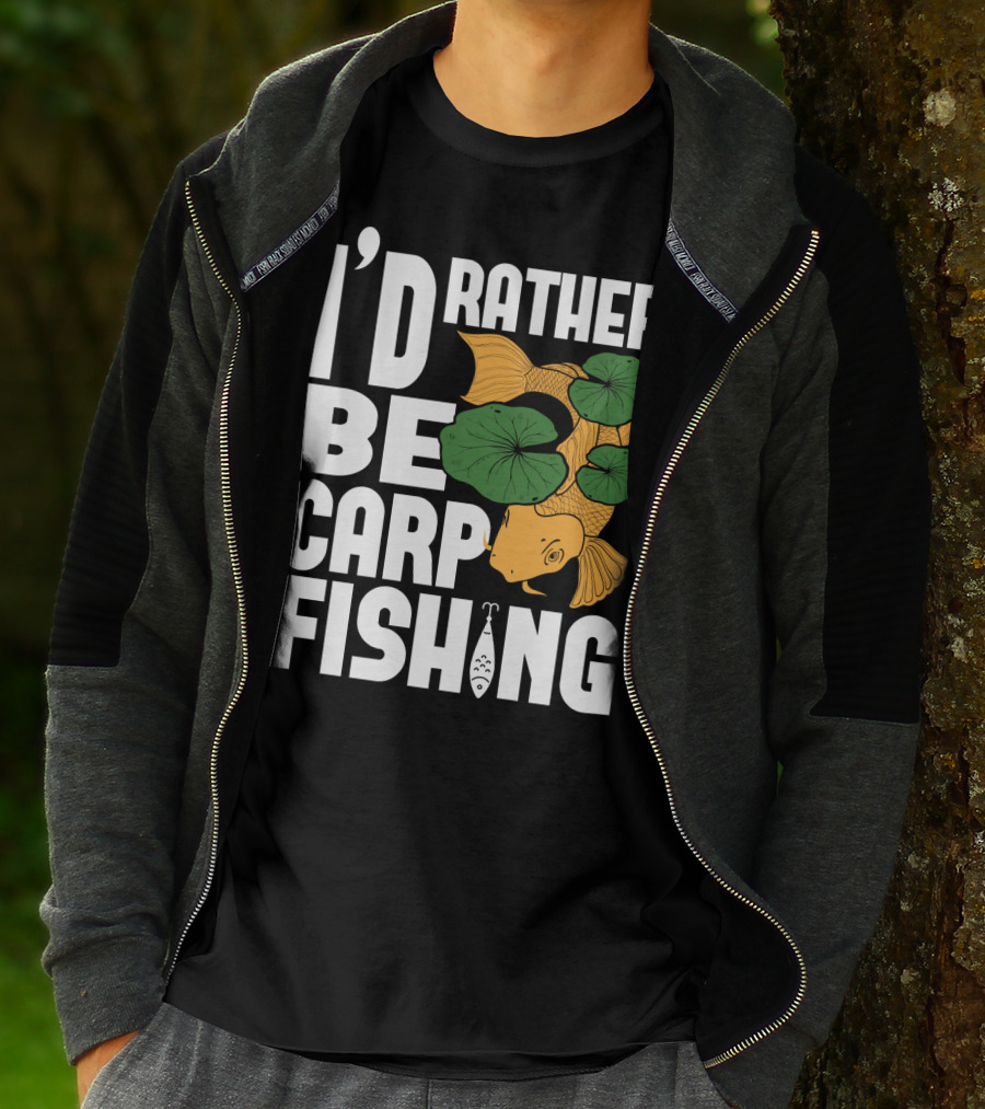 I'd Rather Be Carp Fishing Dad91 T-Shirt