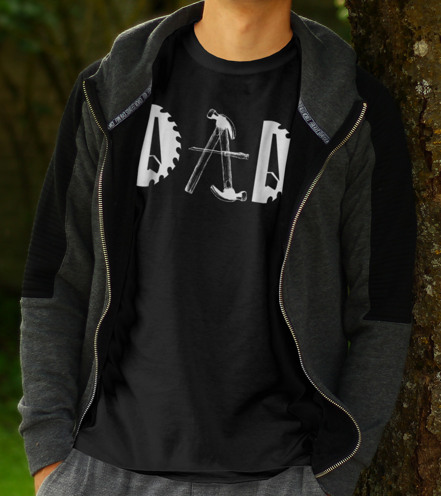 Carpenter Dad Saw Blade Hammer Tools92 T-Shirt