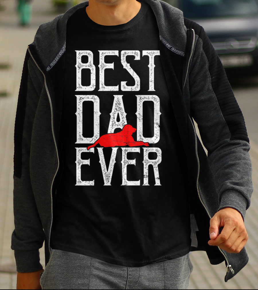 AWESOME BEST DOG DAD EVER BEST DAD EVER DOG T-Shirt