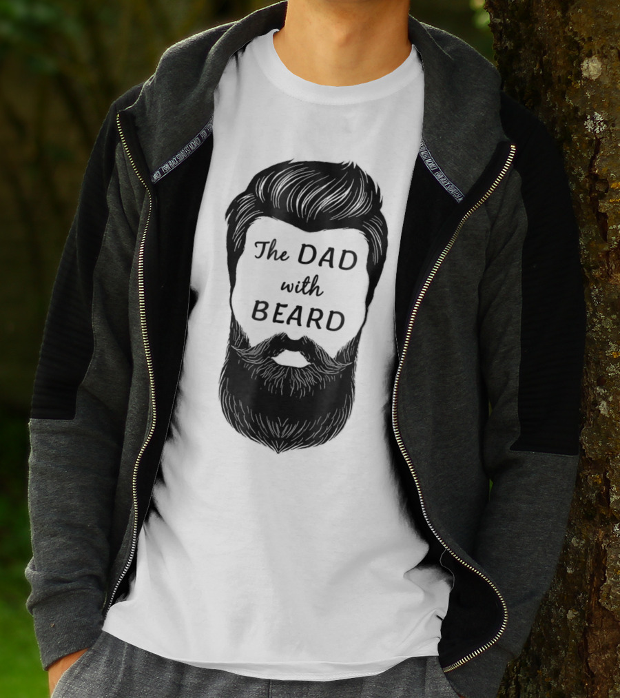 The Awesome Dad With Beard T-Shirt