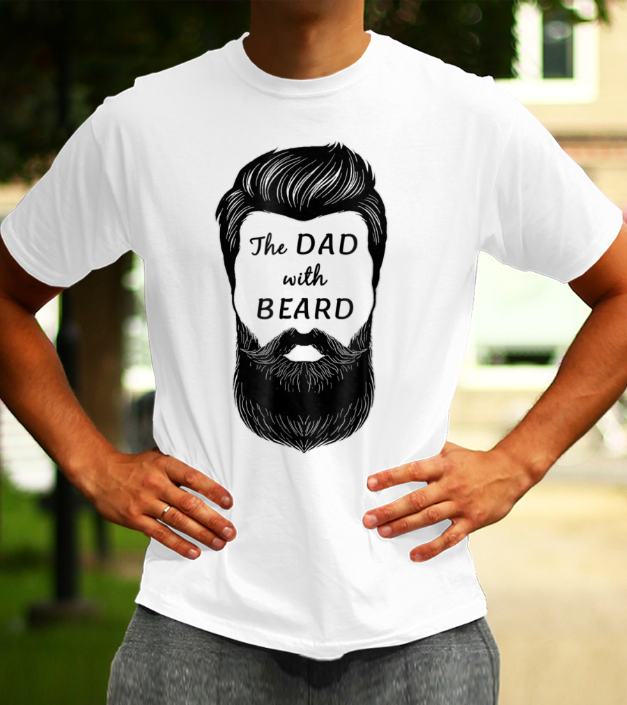 The Awesome Dad With Beard T-Shirt