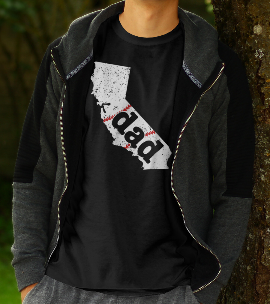 California Dad Baseball Softball Best T-Shirt