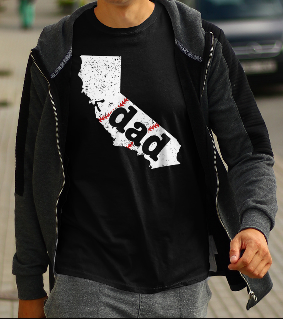 California Dad Baseball Softball Best T-Shirt