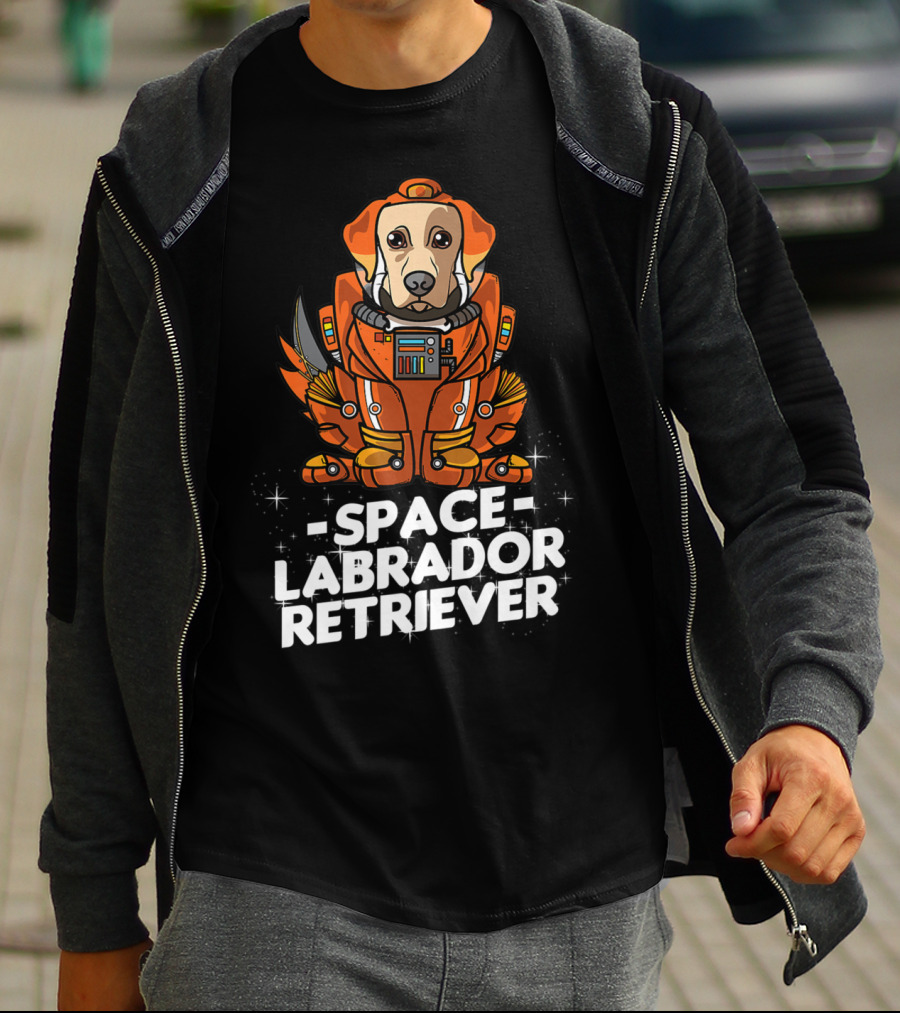 Space Labrador Retriever Space Suit Dog T-Shirt