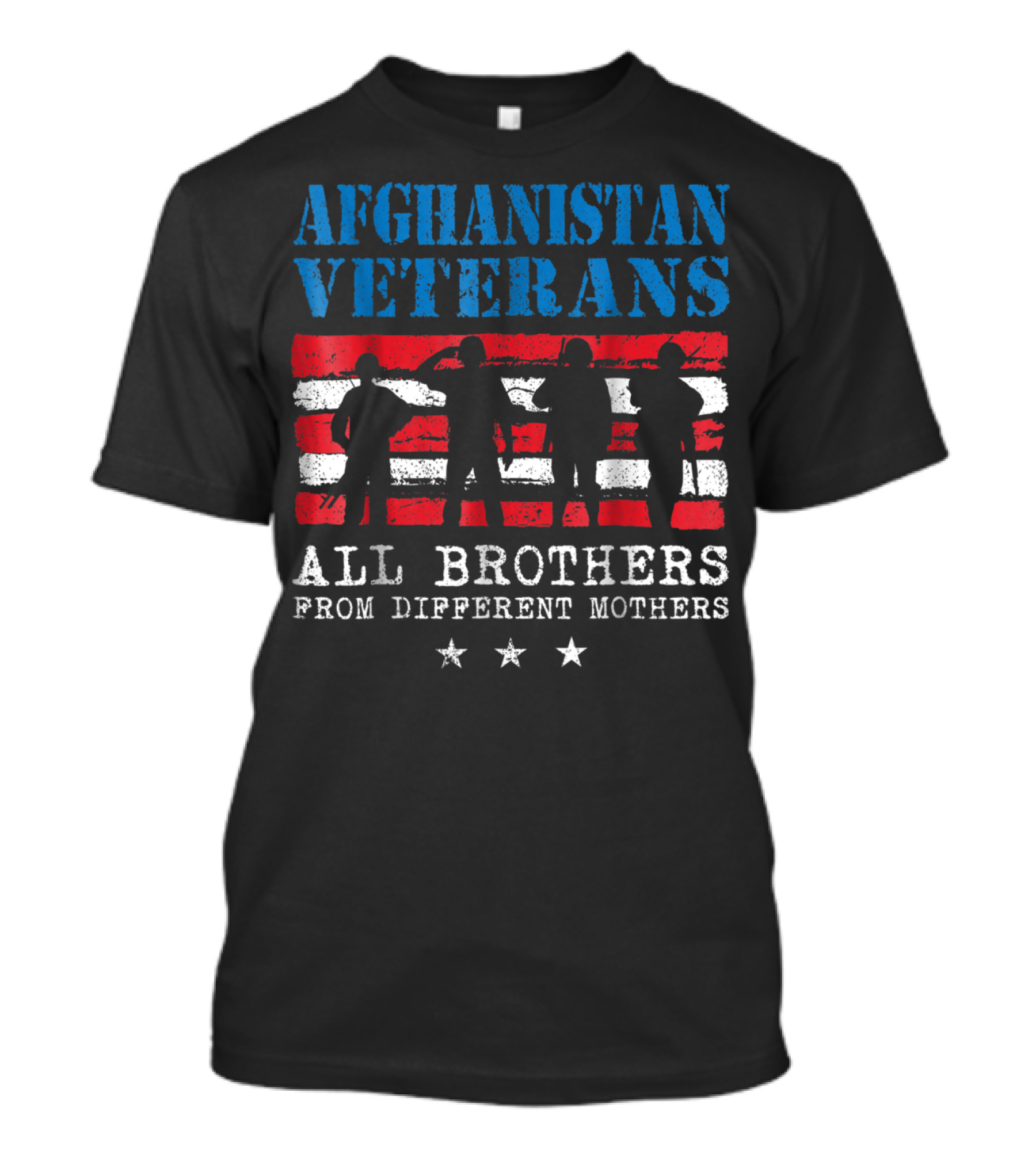 Afghanistan Veterans All Brothers From Different Mothers USA Dad Grandpa Veterans Day T-Shirt
