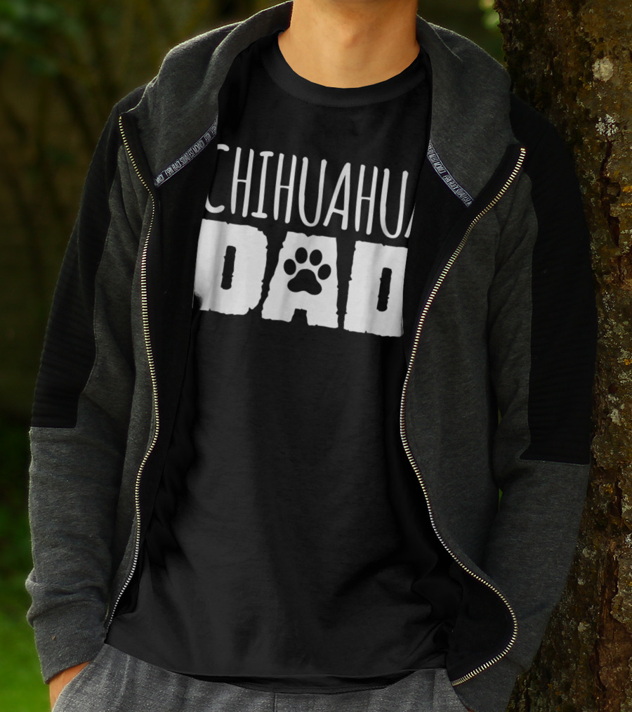 Chihuahua Dad Paw Prints T-Shirt