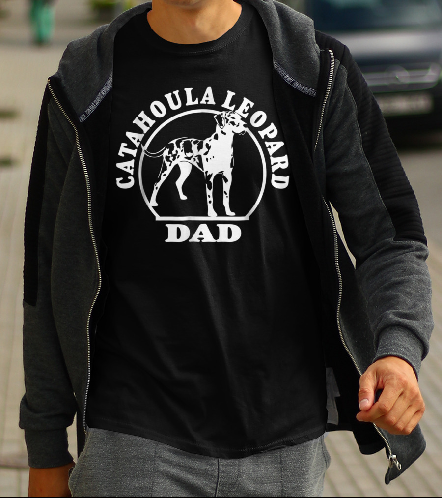 Catahoula Leopard Dad Dog T-Shirt