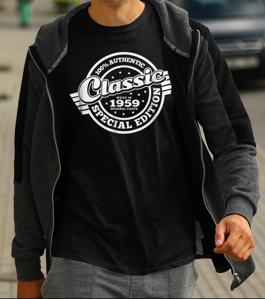 100% Authentic Classic Made In 1959 Original Parts Special Edition T-Shirt