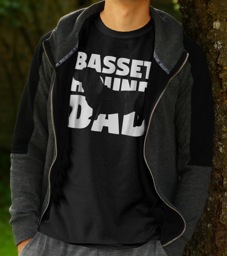 Basset Hound Dad Basset Hound Father Dog Dad T-Shirt