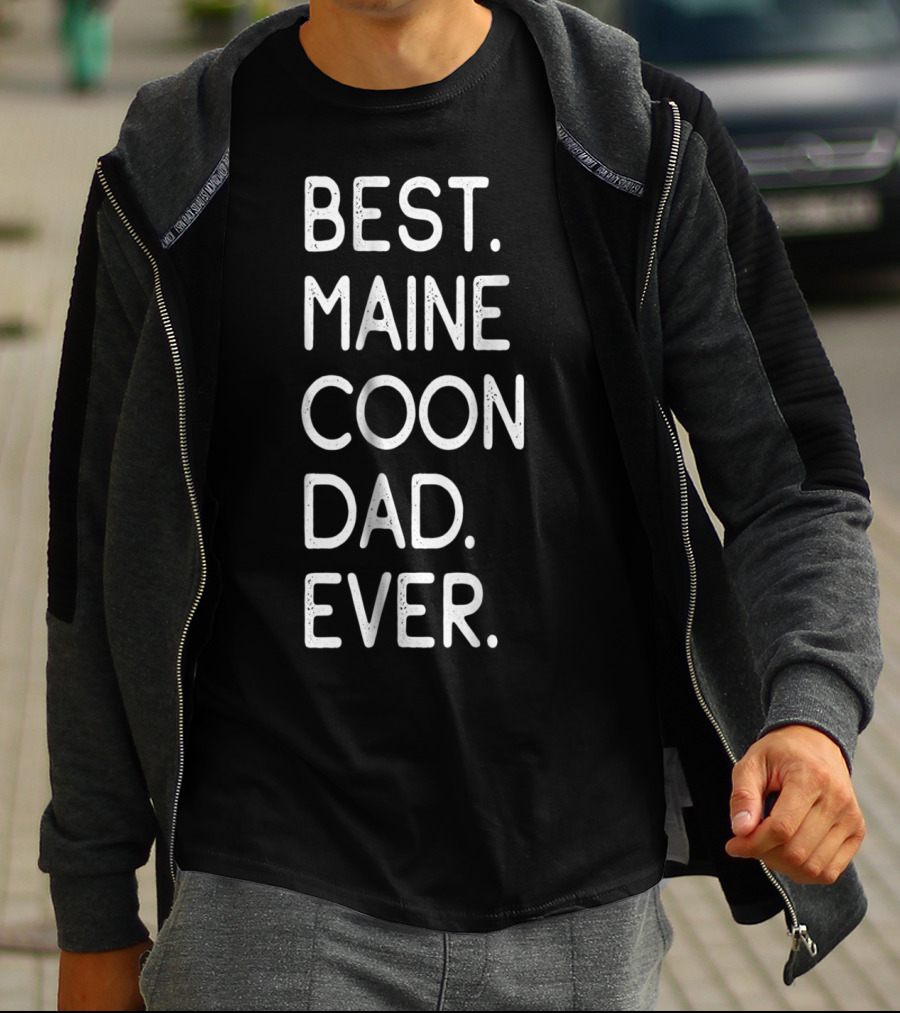 Best Maine Coon Dad Ever Proud Kitten Lover Owner 51 T-Shirt