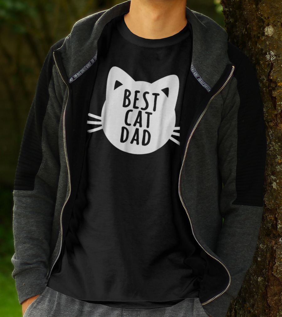 Best Cat Dad Cat Father Funny Dy38 T-Shirt