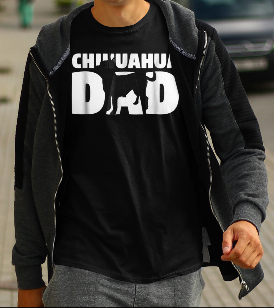 Chihuahua Dad Chihuahua Father Dog Dad T-Shirt