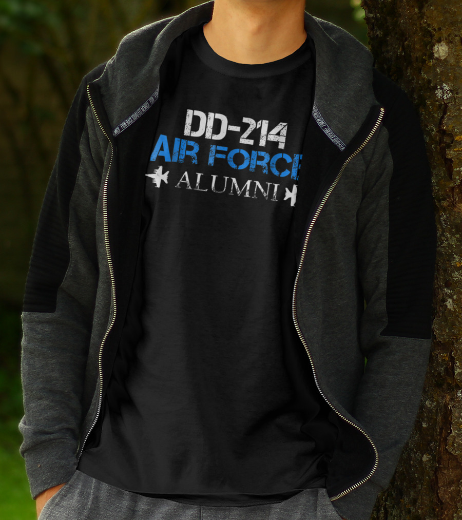 DD-214 Air Force Alumni Veteran USAF Dad T-Shirt