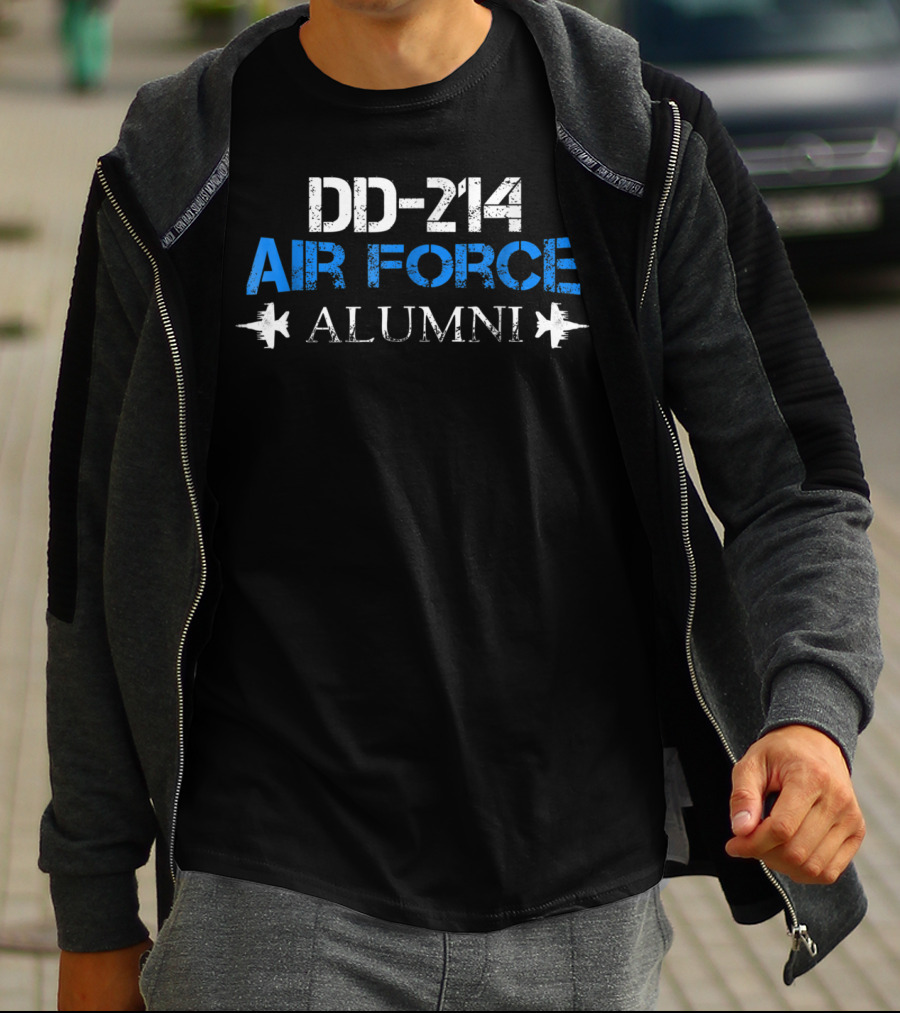DD-214 Air Force Alumni Veteran USAF Dad T-Shirt