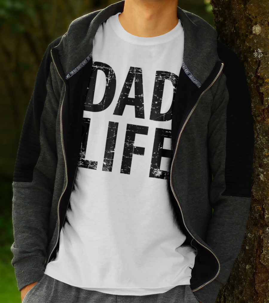 Dad Life Distressed Vintage Dark T-Shirt