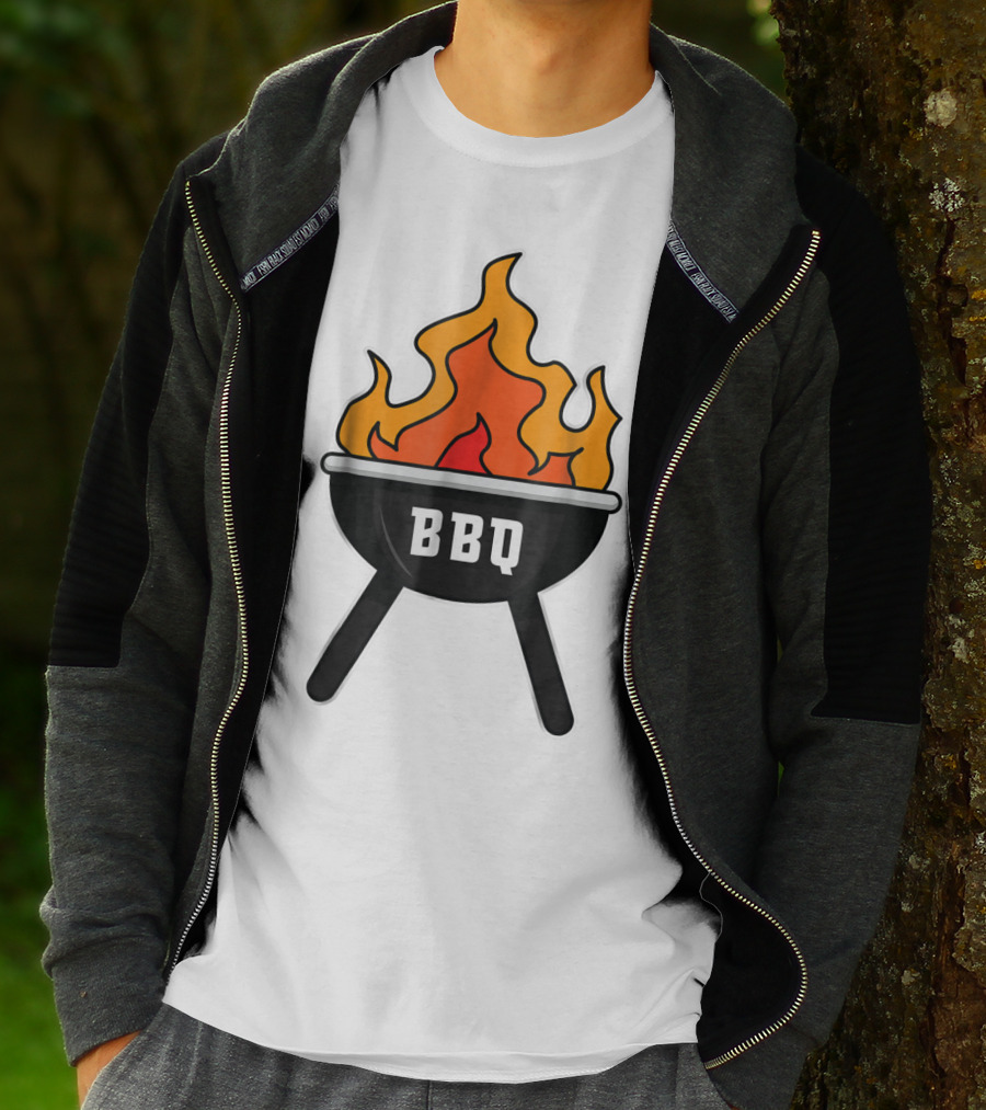 BBQ Pit Master Hot Flames Grilling Barbecue T-Shirt