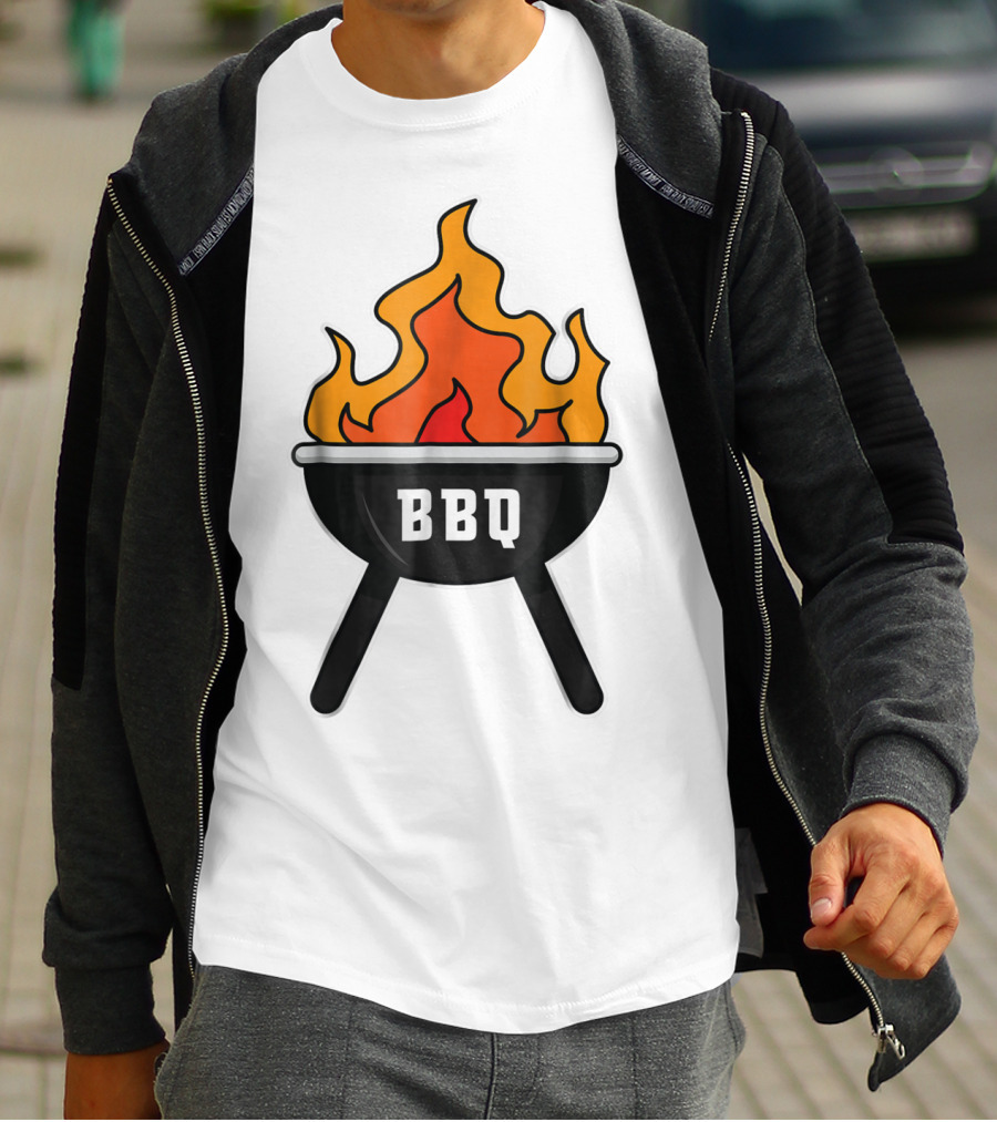 BBQ Pit Master Hot Flames Grilling Barbecue T-Shirt