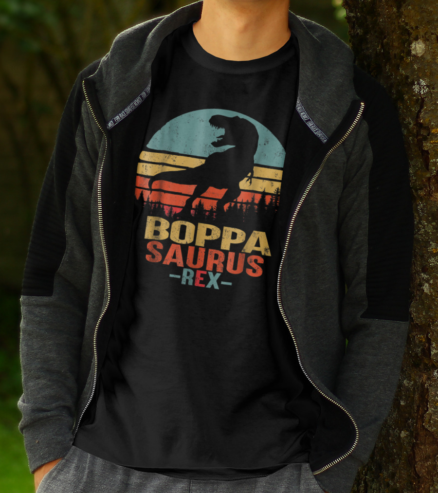 Boppasaurus Rex Dinosaur Dad87 Men Boppasaurus T-Shirt