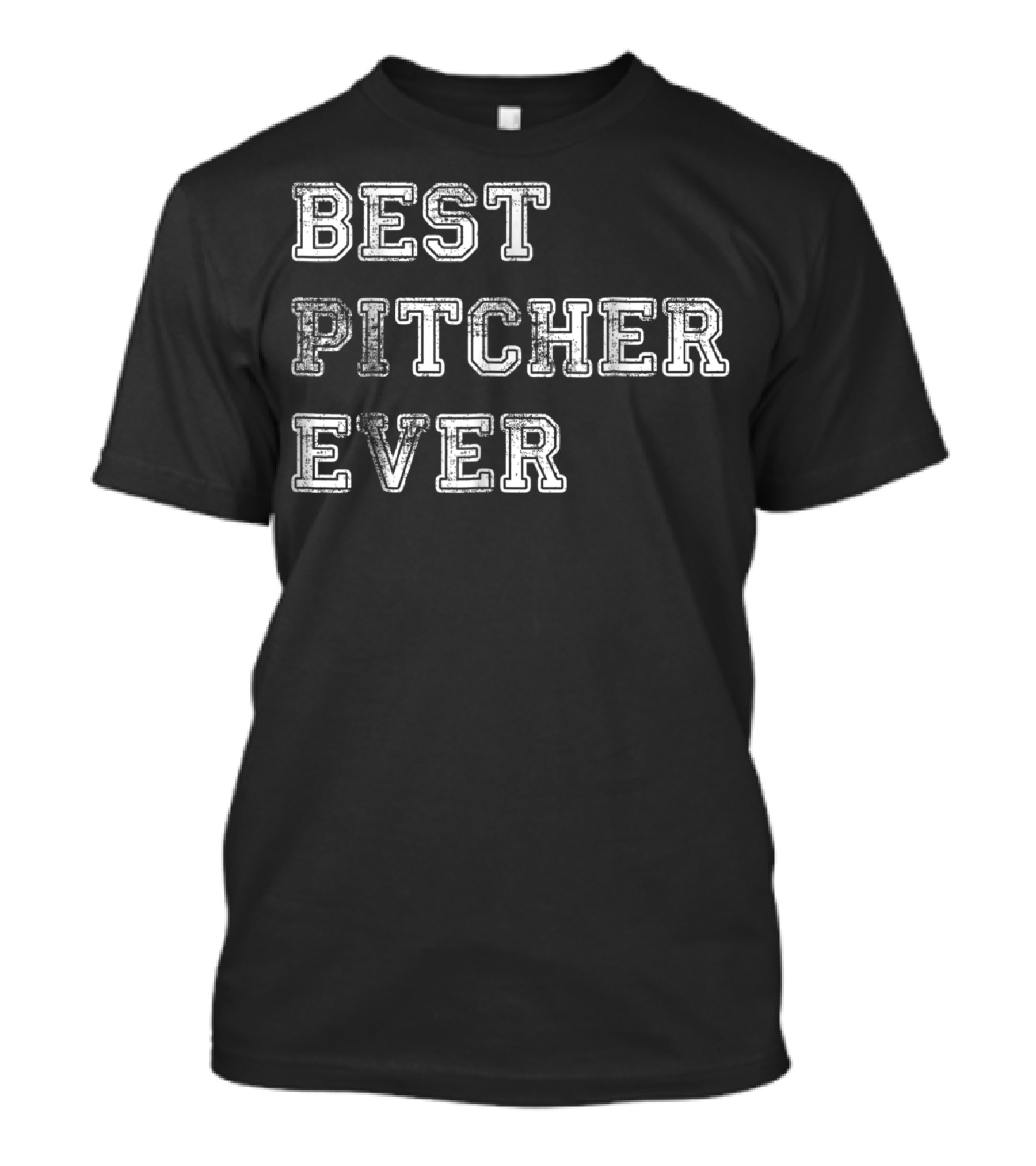 Best Pitcher Ever Softball Dad Baseball Coach T-Shirt