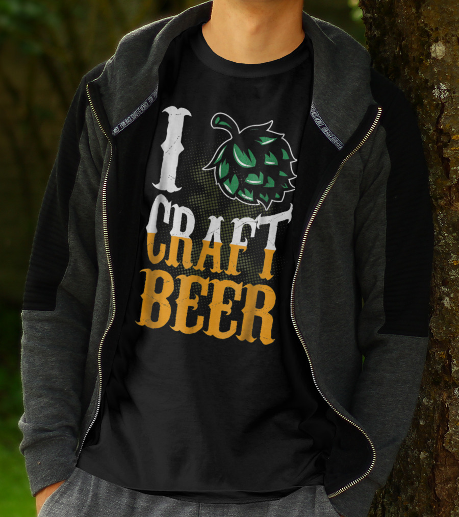 Brew Dad I Craft Beer I Love Craft Beer Hops T-Shirt