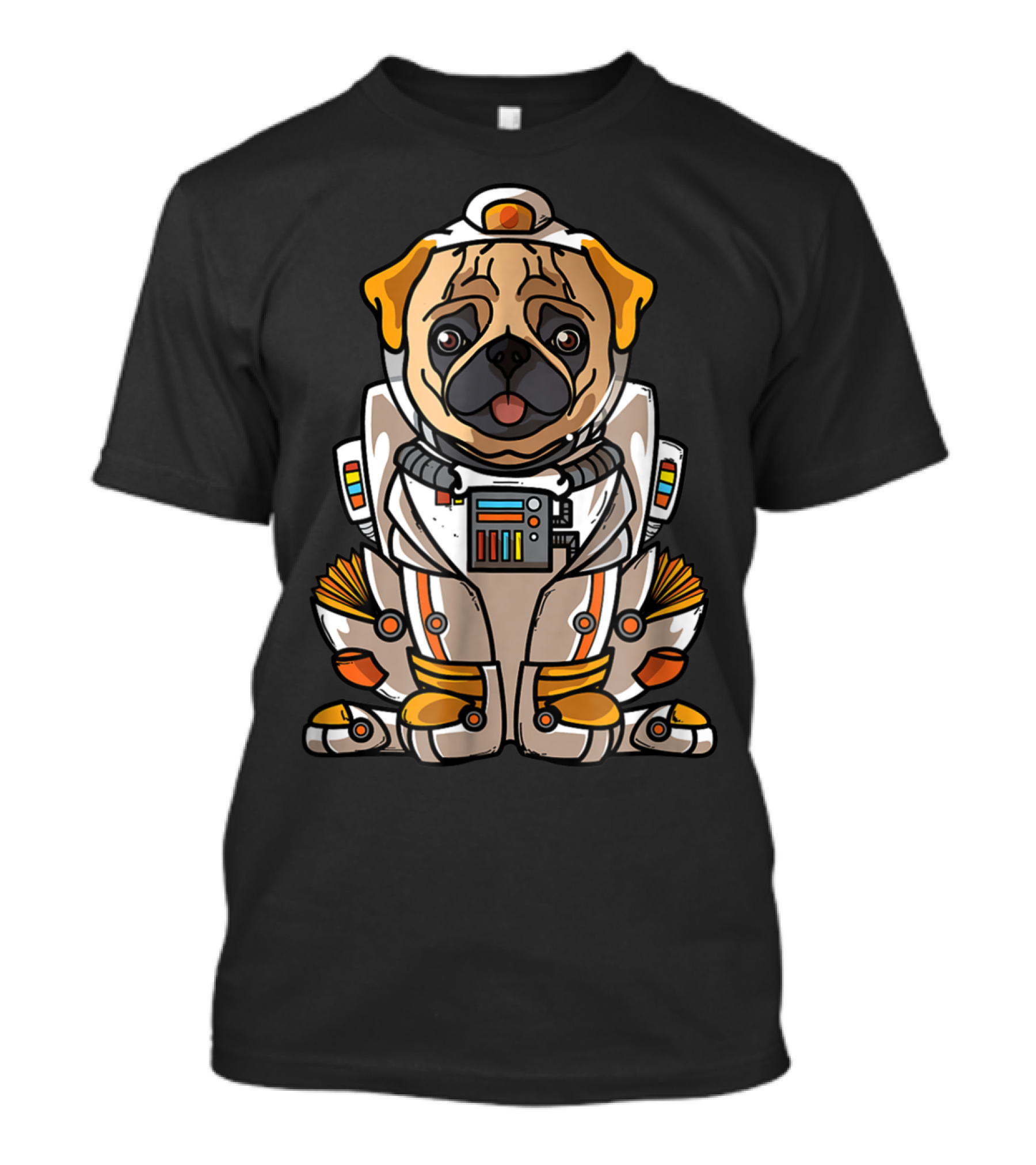 Christmas Space Pug Suit Astronaut Dog Owner T-Shirt