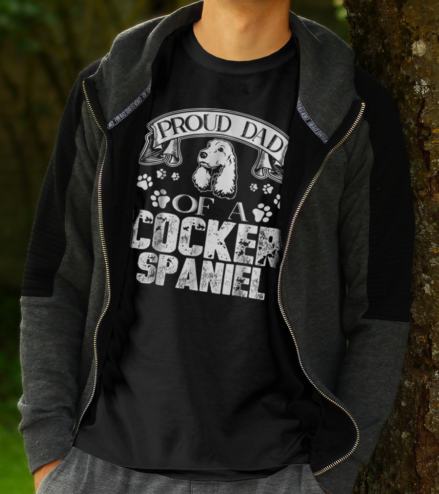 Proud Dad Of A Cocker Spaniel T-Shirt