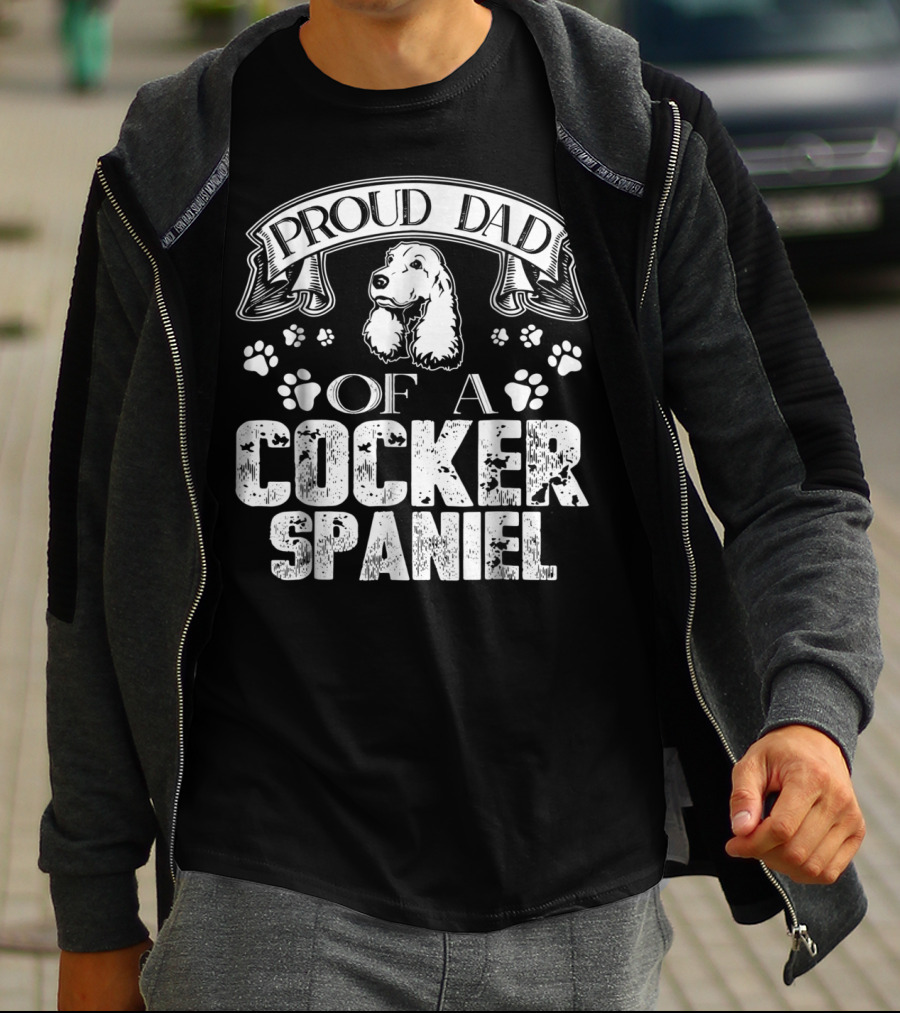 Proud Dad Of A Cocker Spaniel T-Shirt