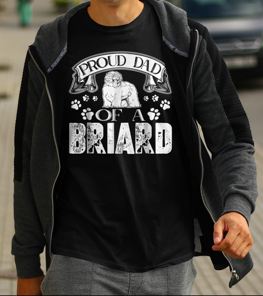 Proud Dad Of A Briard T-Shirt