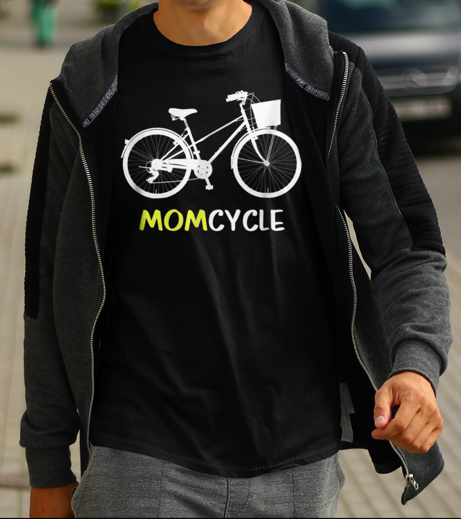 Momcycle Bicycle Matching Cyclist Mother Dad N Kids62 T-Shirt