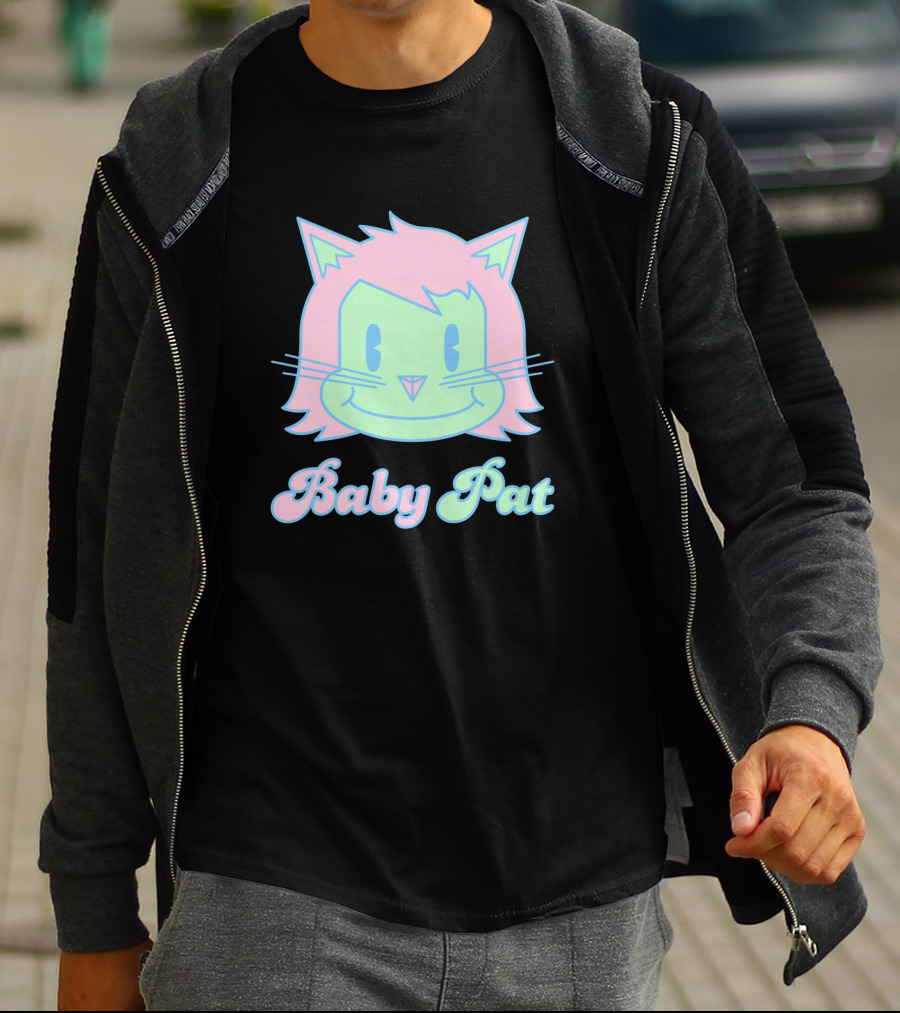 Baby Pat 729803 Pastel Cat Face T-Shirt