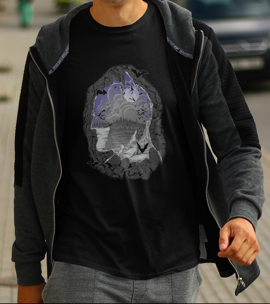 Bat Cave Night Sky 255306 T-Shirt