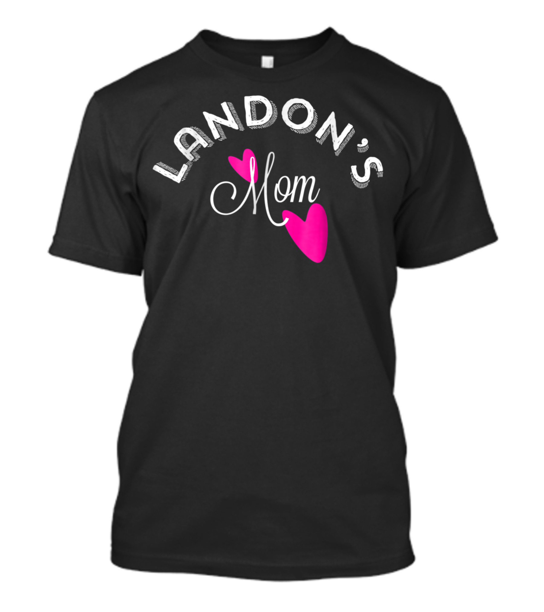 LANDON'S Mom Pink Hearts T-Shirt