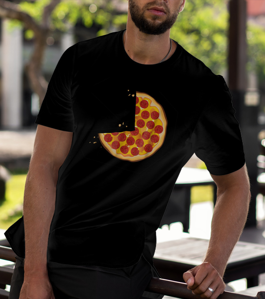 Matching Pizza Slice With 2 Kids Babies Twins Funny81 T-Shirt